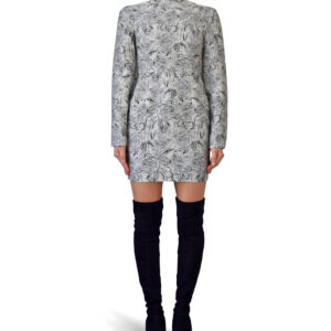 Mock Neck Sheath Mini Dress