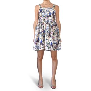 Printed Fit & Flare Dress