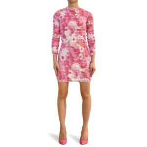 Pink Floral Mini Dress
