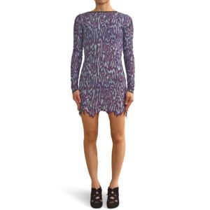 Long-Sleeve Sheath Mini Dress