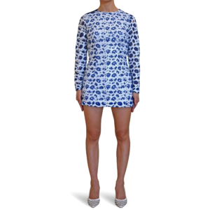 Sequin Long-Sleeve Mini Dress