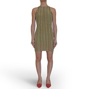 Halter Mini Chiffon Dress