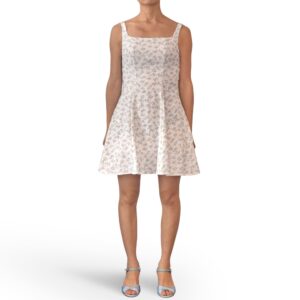 White Mini Fit & Flare Dress