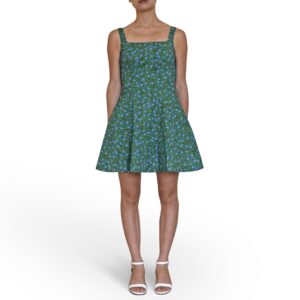 Green Mini Fit & Flare Dress