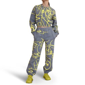 Printed Sweat Shirts and Sweat Pants Set