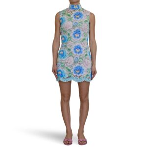 Collared Lace Mini Dress