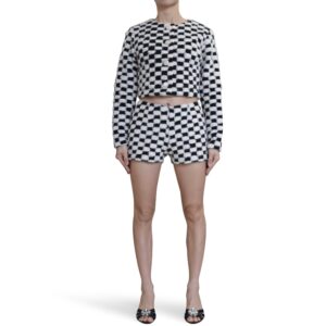 Checked Wool Jacket and Shorts